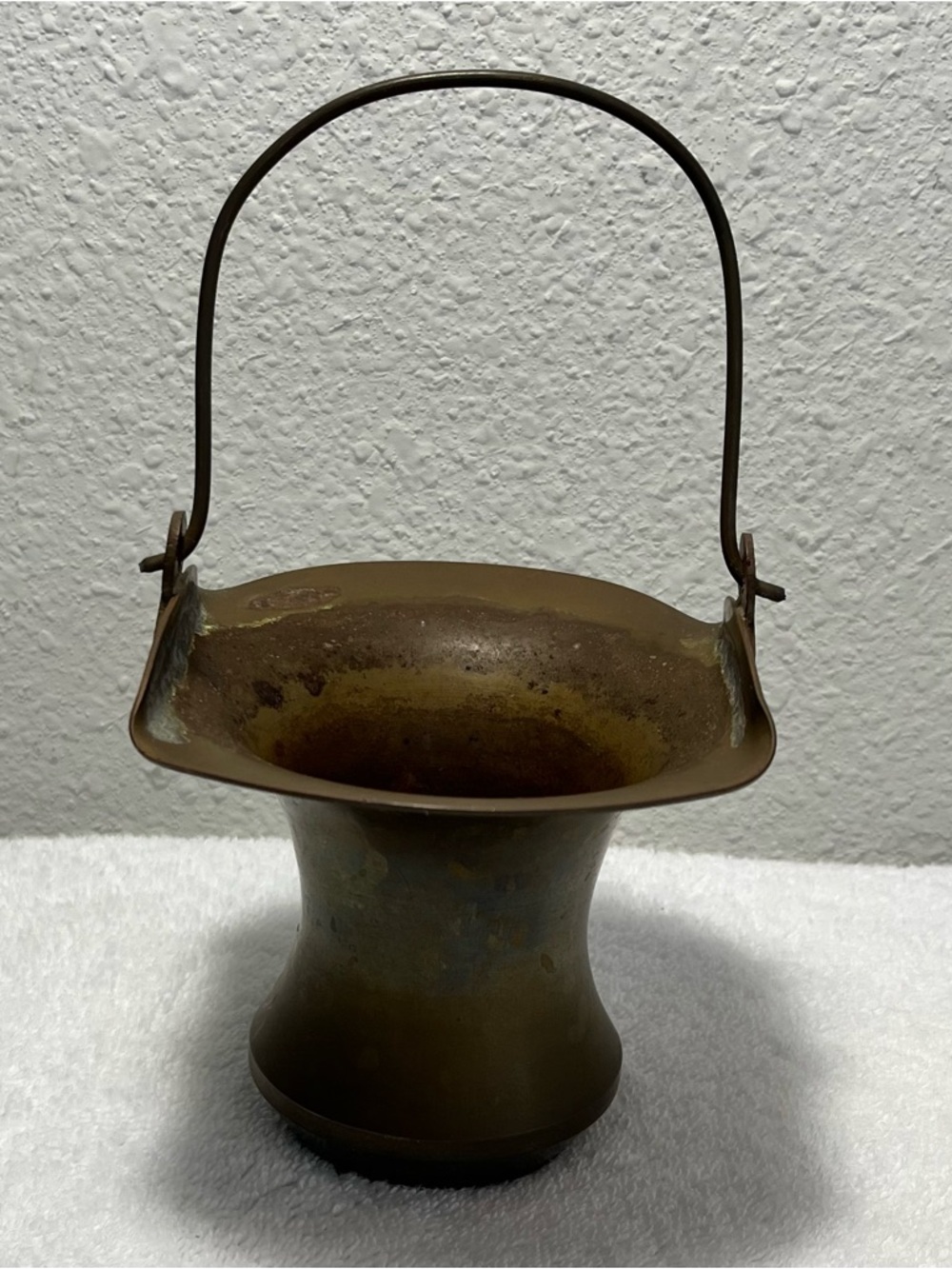 Antique Brass Basket with Handle. Send me your best offer.